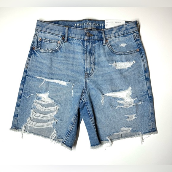 American Eagle Women’s High Rise 8’’ Perfect Bermuda Shorts Size- 2 - Picture 1 of 6